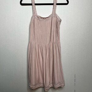 Wilfred Powder Pink Pleated Slip Dress